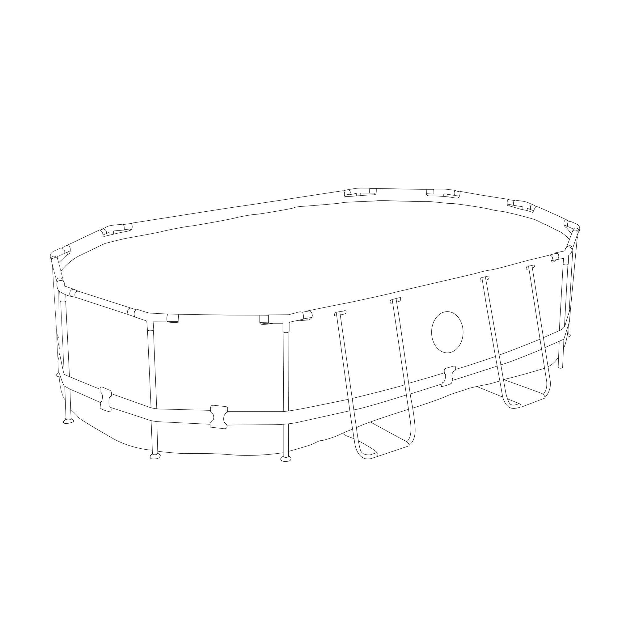 Piscina fuori terra tubolare Bestway Swimvista - 4.88 x 3.05 x 1.07 m