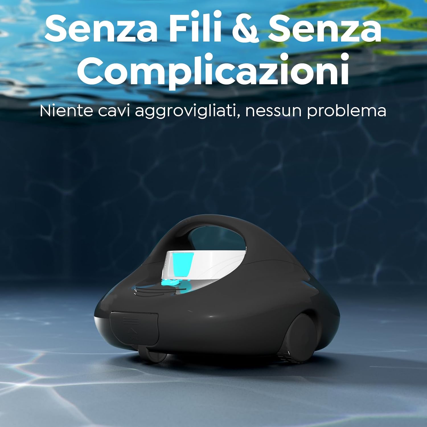 BRINBO 2026 – Robot de piscine sans fil avec 130 minutes d'autonomie