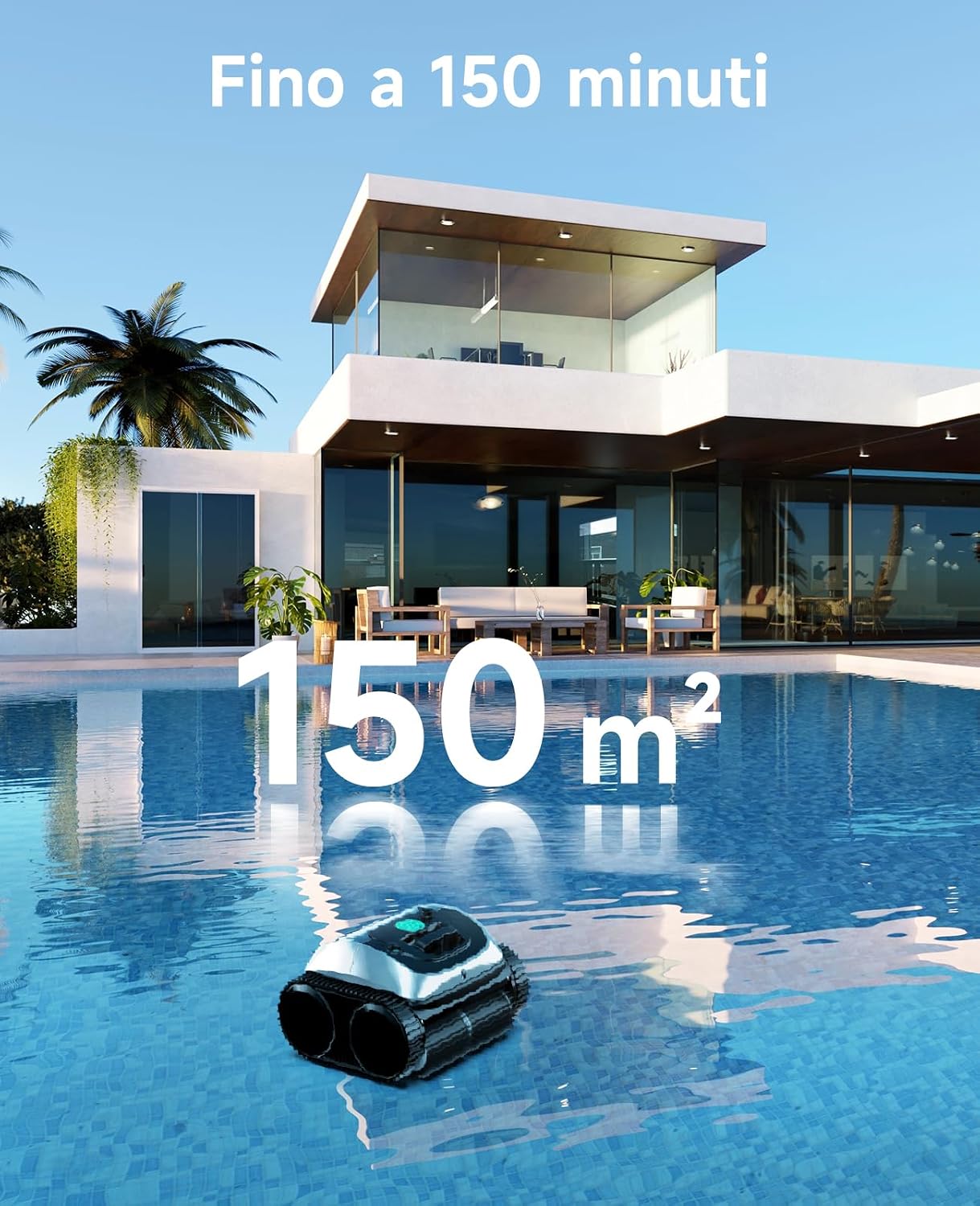 Robot de piscine sans fil WYBOT C1 avec planification intelligente des trajets
