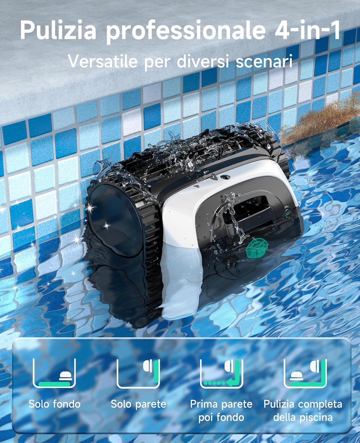 Robot de piscine sans fil WYBOT C1 avec planification intelligente des trajets